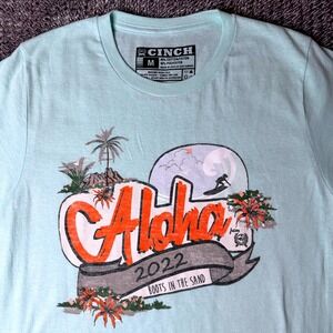 Cinch Mens Aloha 2022 Boots in the Sand Graphic T-Shirt Medium MTT1690506